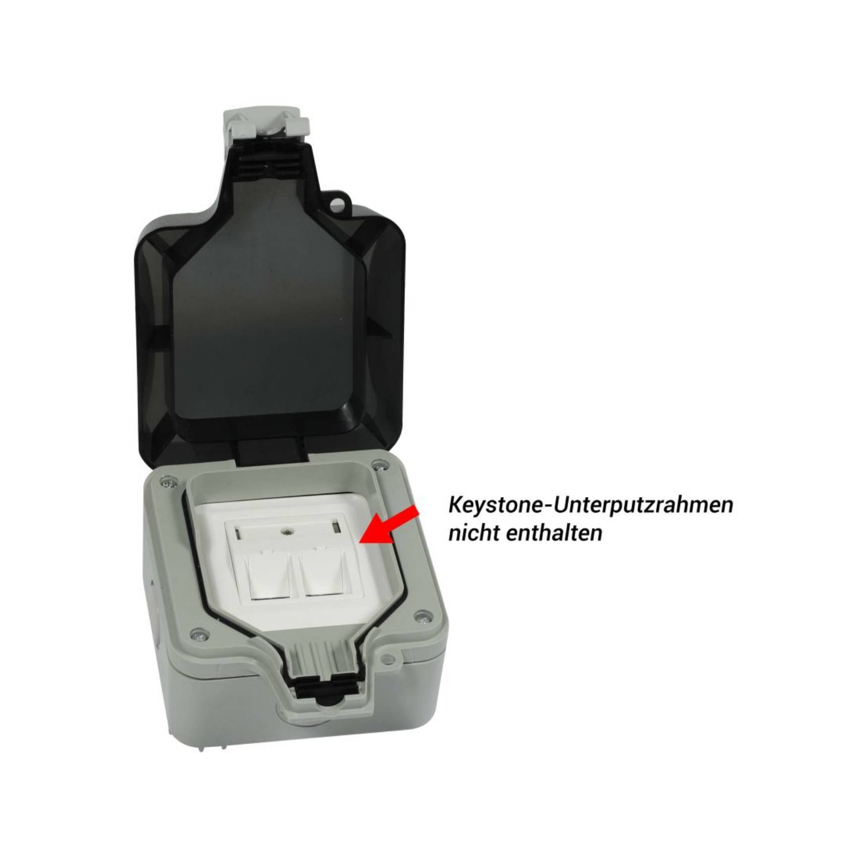 Synergy 21 S216381 - Einrastbarer Rahmen - Schwarz - Grau - IP66 - 1 Stück(e) -