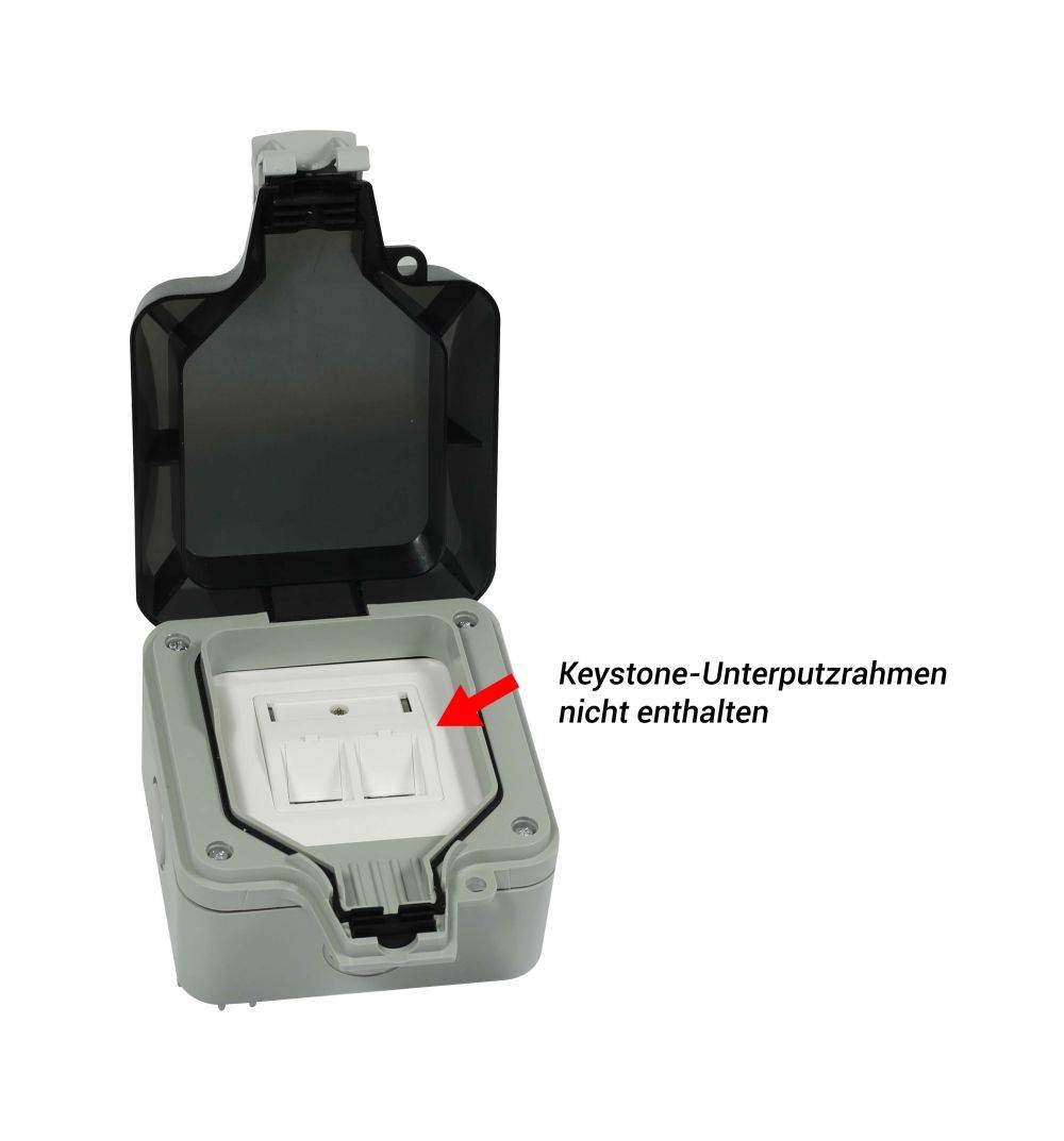 Synergy 21 S216381 - Einrastbarer Rahmen - Schwarz - Grau - IP66 - 1 Stück(e) -