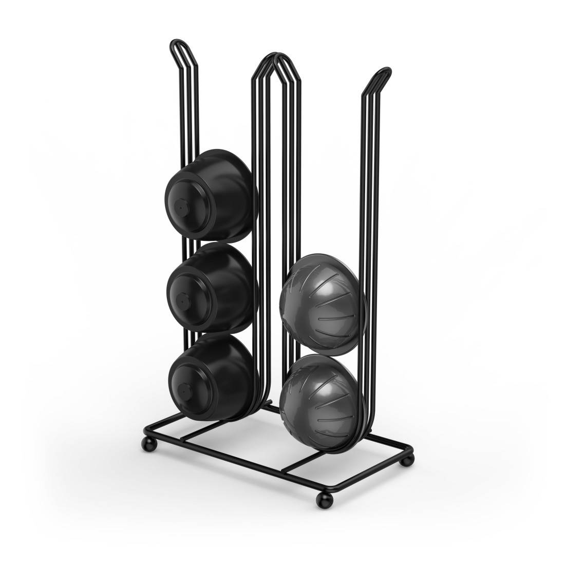 hama 00111266 Kaffee-Kapselständer f Dolce Gusto, Nespresso Vertuo, Halter 16 Kapseln, SW