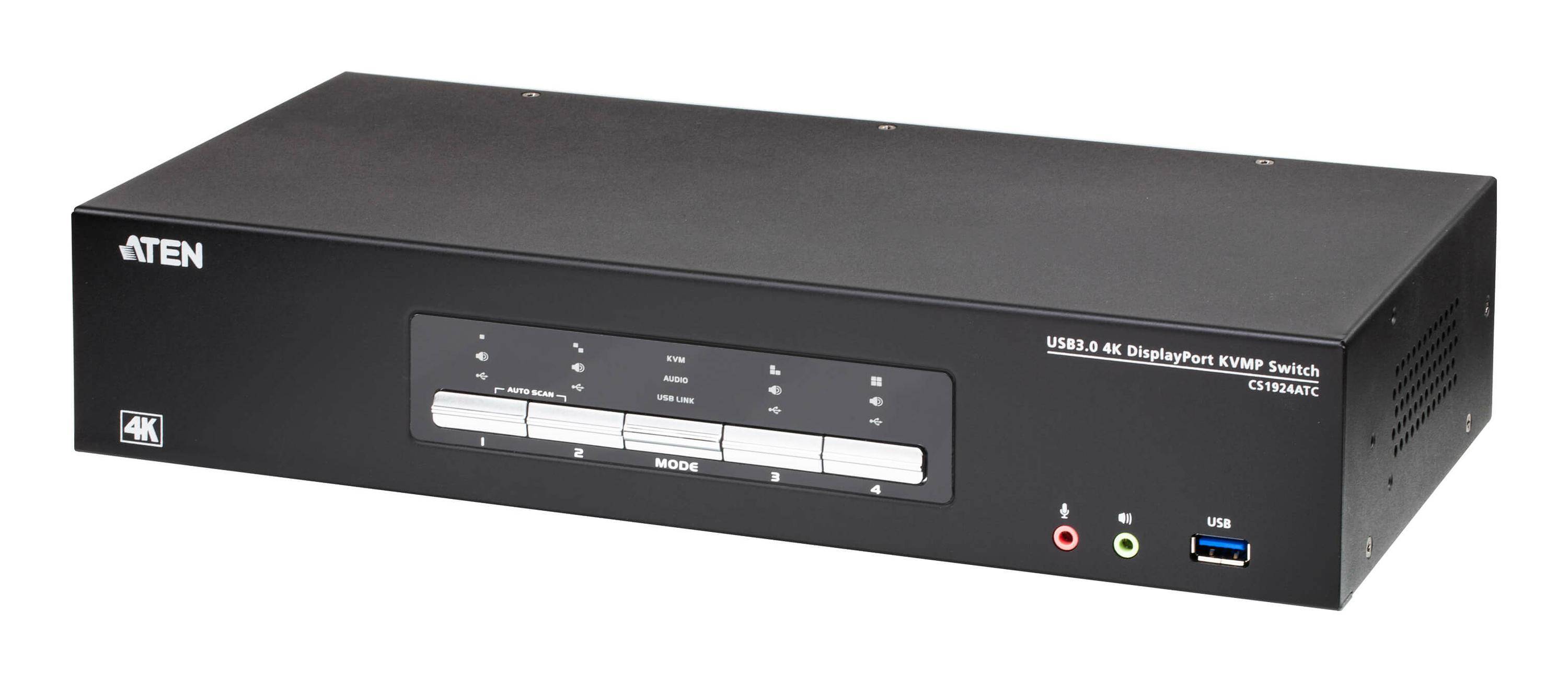 ATEN CS1924ATC 4-Port USB 3.0 4K DisplayPort KVM Switch für ATC