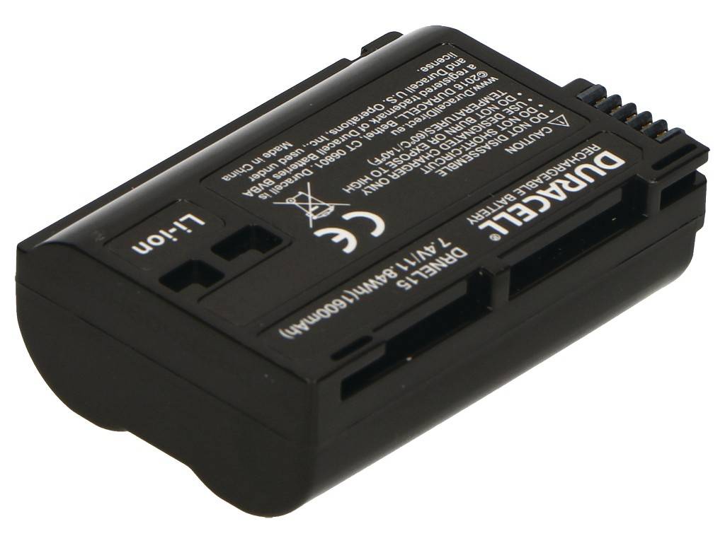 Duracell EN-EL15 Kamera-Akku ersetzt Original-Akku (Kamera) EN-EL15 7.4 V 1400 mAh