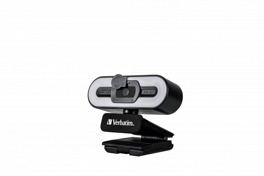 Verbatim Webcam mit Mikro+Licht AWC-02 Full HD 1080p Autof retail