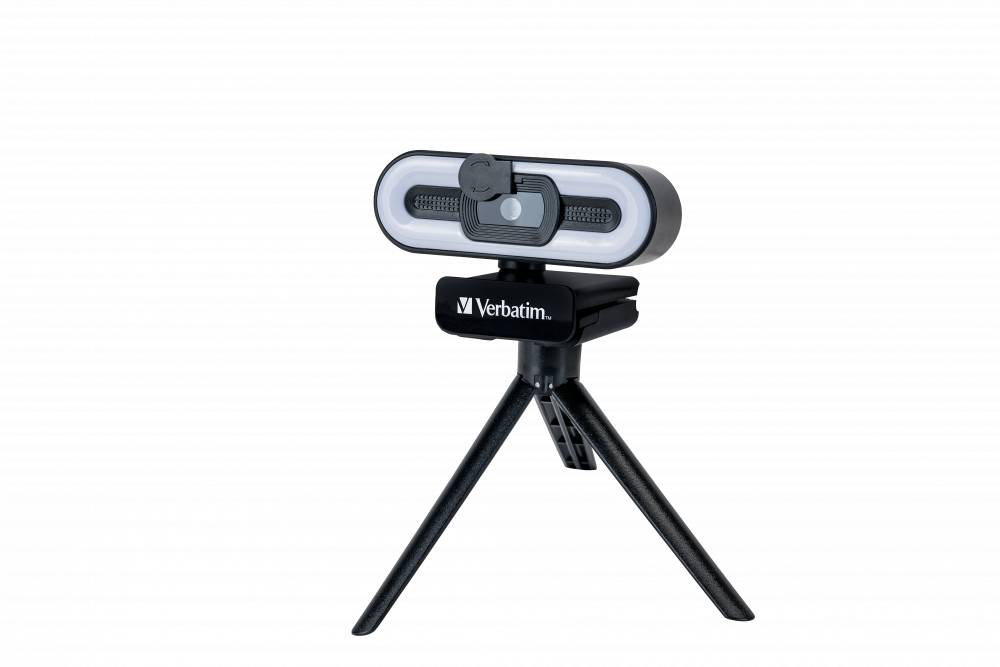 Verbatim Webcam mit Mikro+Licht AWC-02 Full HD 1080p Autof retail