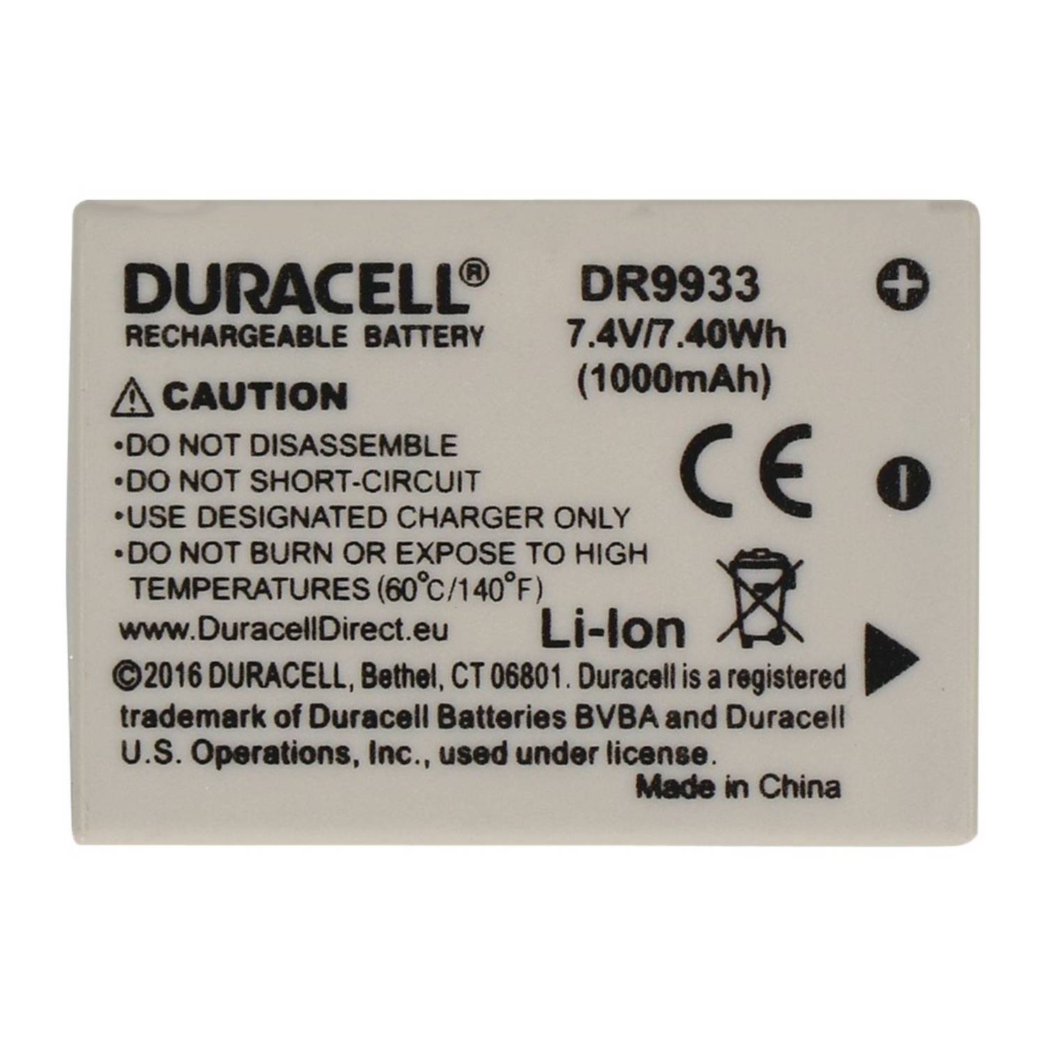 DURACELL Li-Ion Akku 1000mAh f?r Canon NB-7L, DR9933