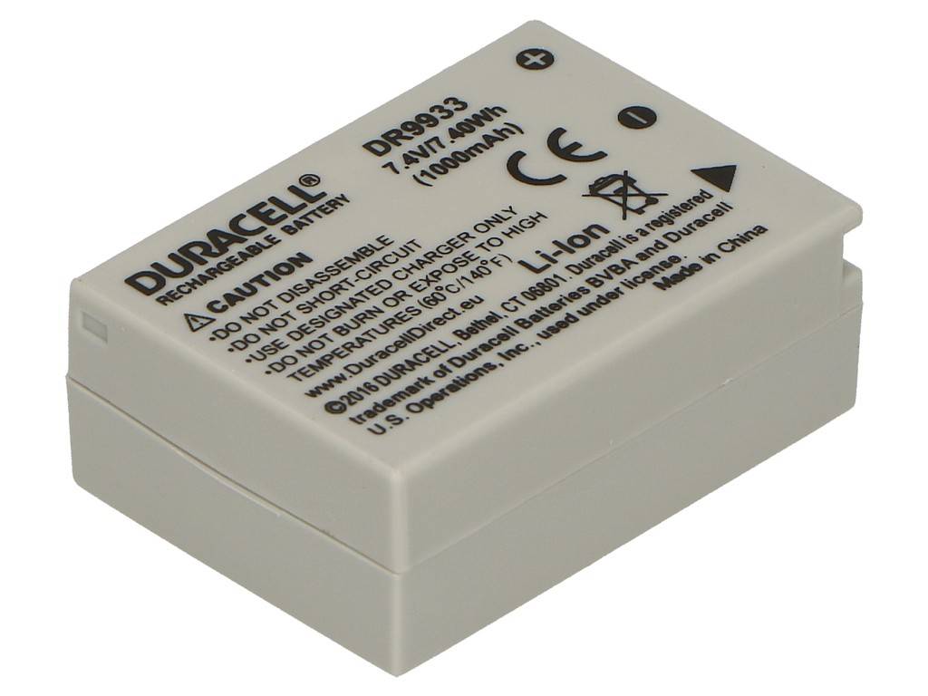 DURACELL Li-Ion Akku 1000mAh f?r Canon NB-7L, DR9933