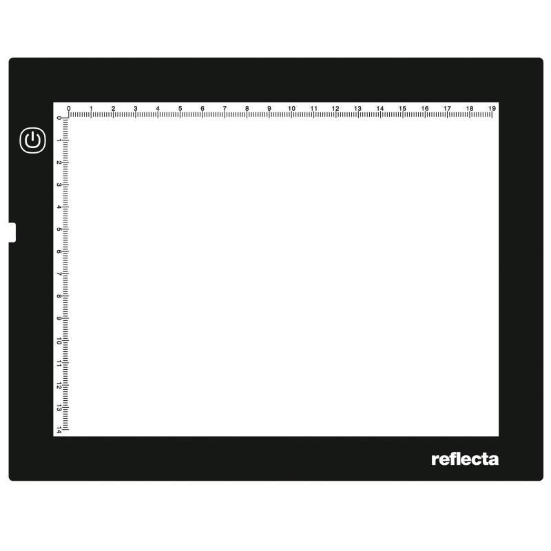 Reflecta LED Light Pad A5 Super Slim, Schwarz, Einzelbilderrahmen, 19 x 14 cm, Rechteckig, LED, Gleichstrom