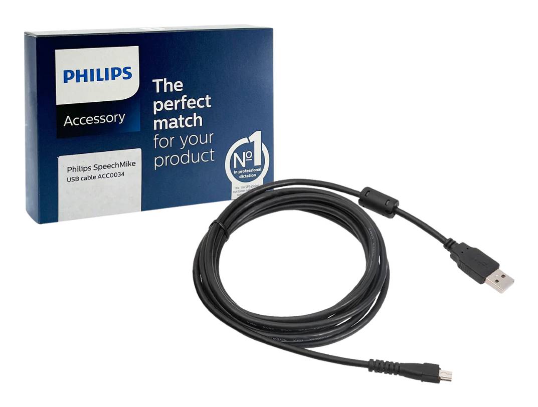 Philips SpeechMike Premium Mini USB-A-Kabel