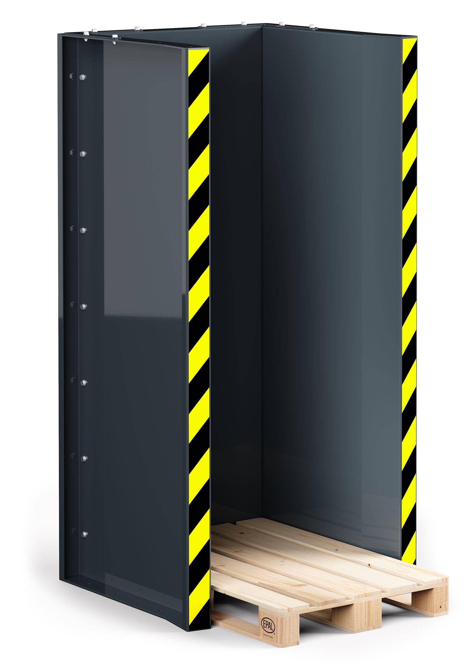 RR Industrietechnik Paletten Stapel Station RPS-15 BxTxH 1020x945x2145 mm RAL 7016 Anthrazitgrau