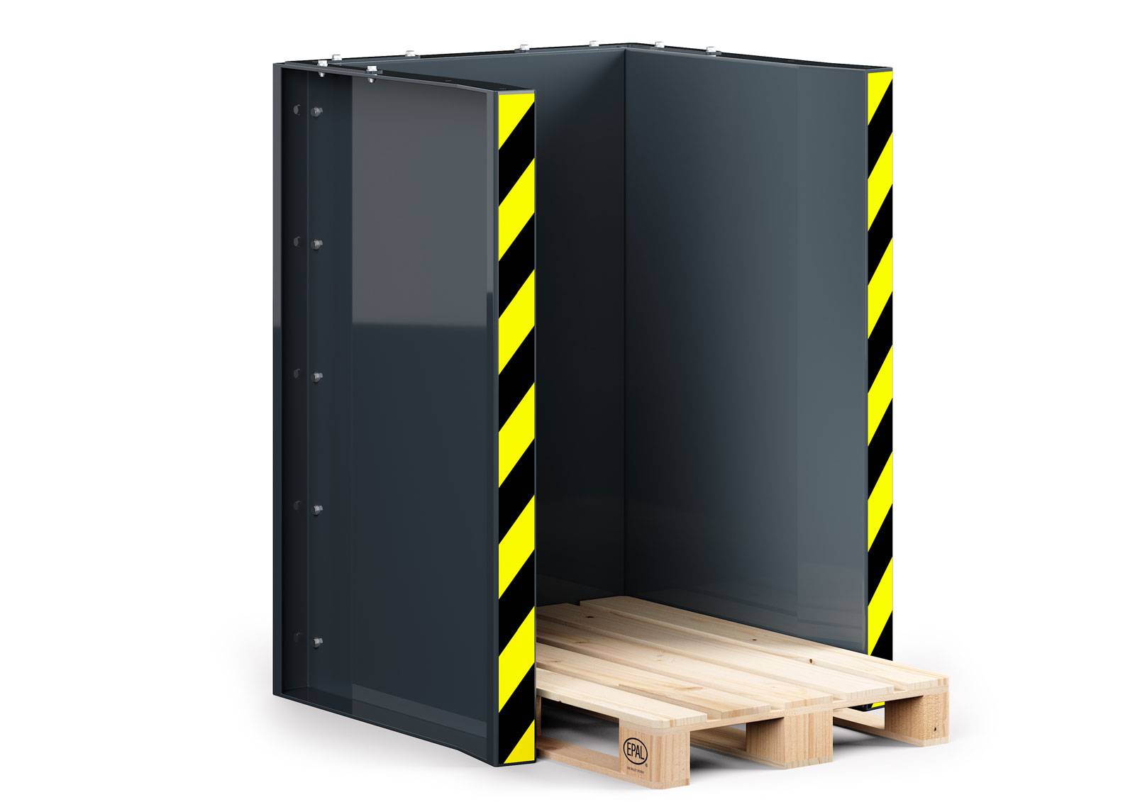 RR Industrietechnik Paletten Stapel Station RPS-10 BxTxH 1020x945x1425 mm RAL 7016 Anthrazitgrau