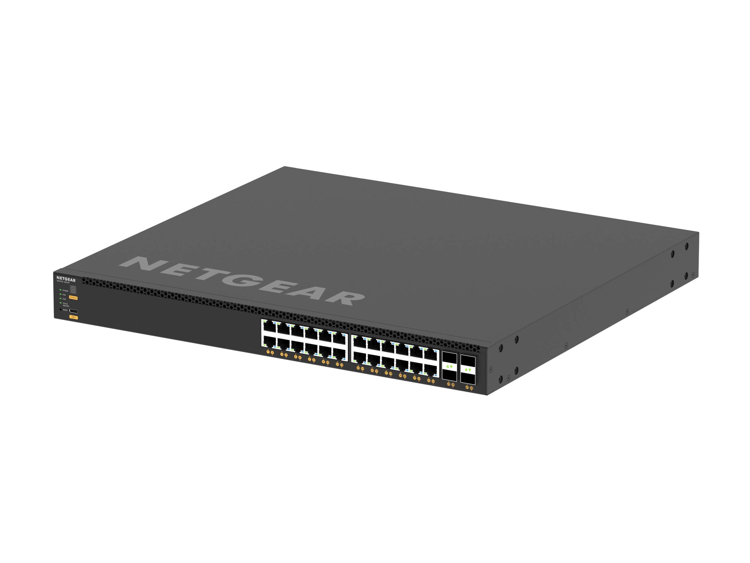 NETGEAR AV Line M4350-24X4V - Switch - L3 - managed - 24 x 100/1000/2.5G/5G/10GBase-T (PoE+)