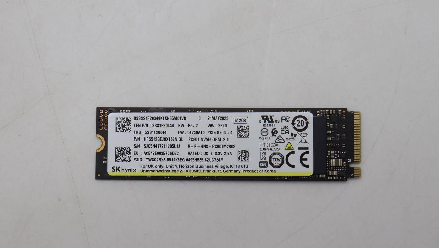 Lenovo SSD M.2 2280 PCIe 4x4 Opal 512G,M.2,2280,PCIe4x4,SKH,OP