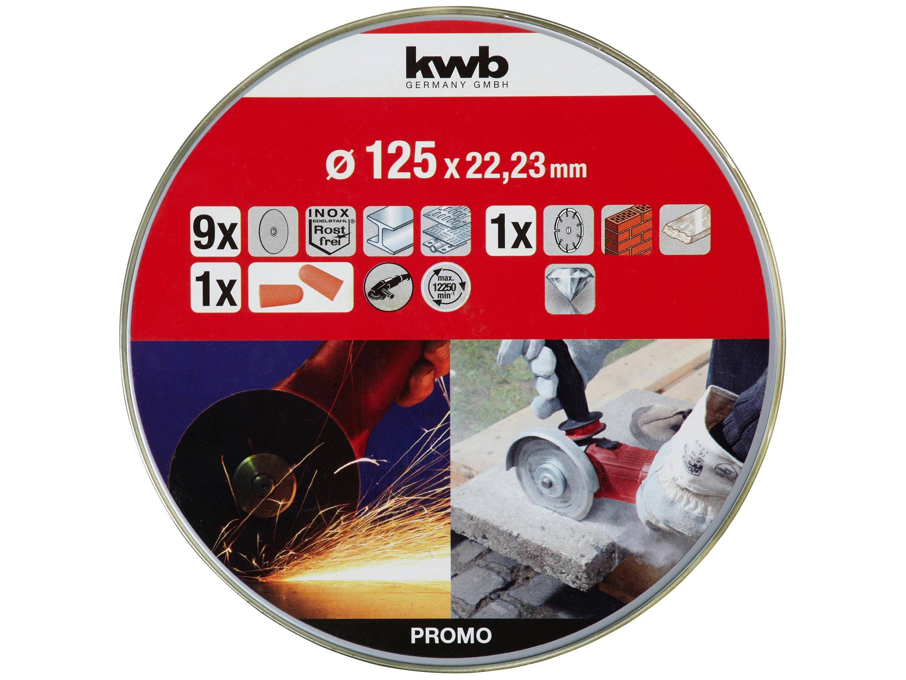 kwb 712032 Trennscheiben-Set 125 mm 10 St