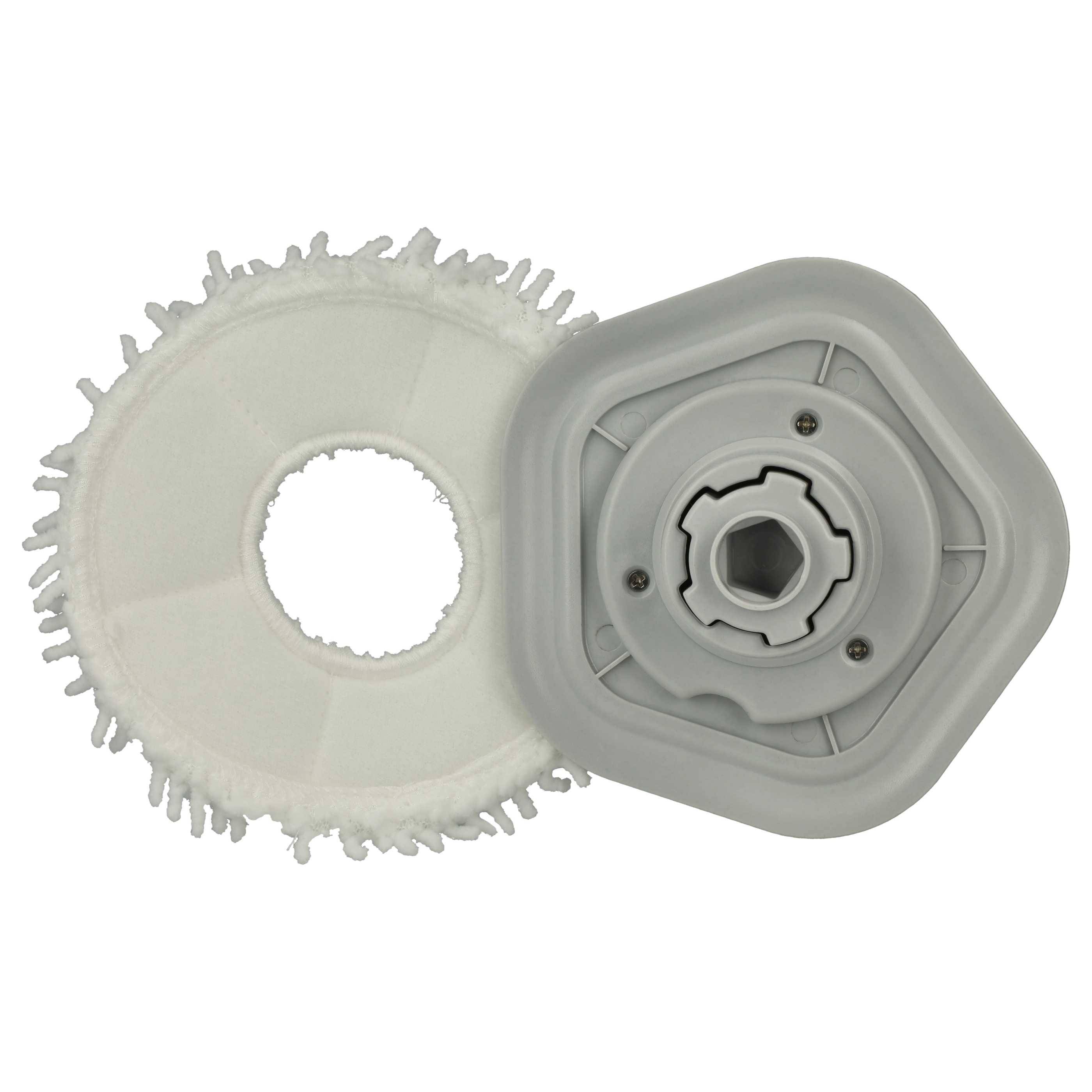 vhbw 2x Wischtuch kompatibel mit Xiaomi Dreame W10, W10 Pro Wischroboter, Putzroboter - Mikrofaser-Pad