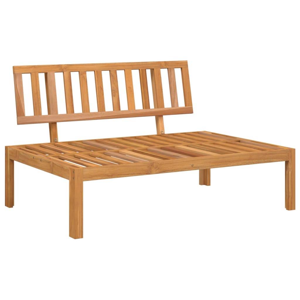 vidaXL 3-tlg. Garten-Sofagarnitur aus Paletten mit Kissen Akazienholz