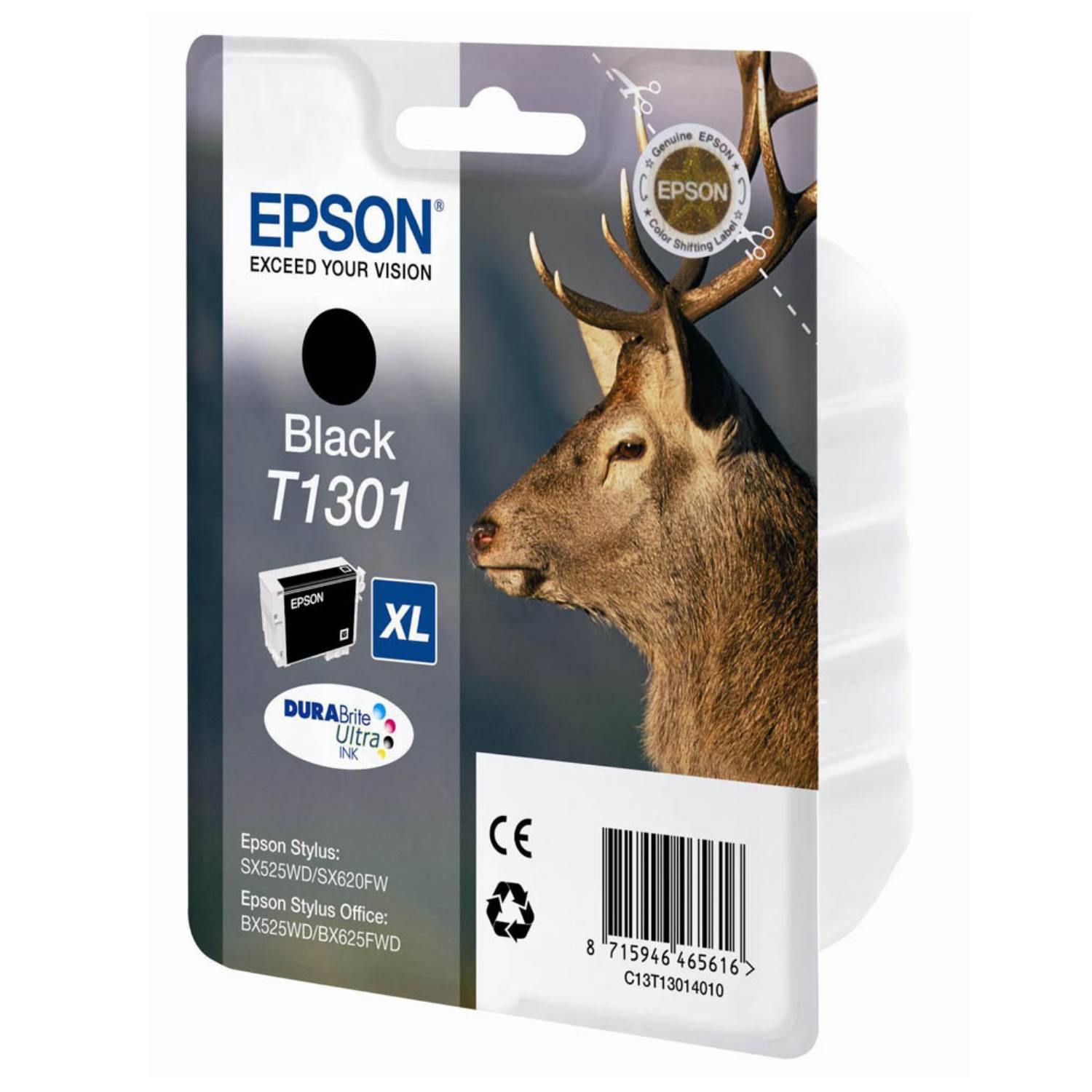 Epson T1301 - Schwarz - Original - BlisterverpackungTintenpatrone - für Stylus
