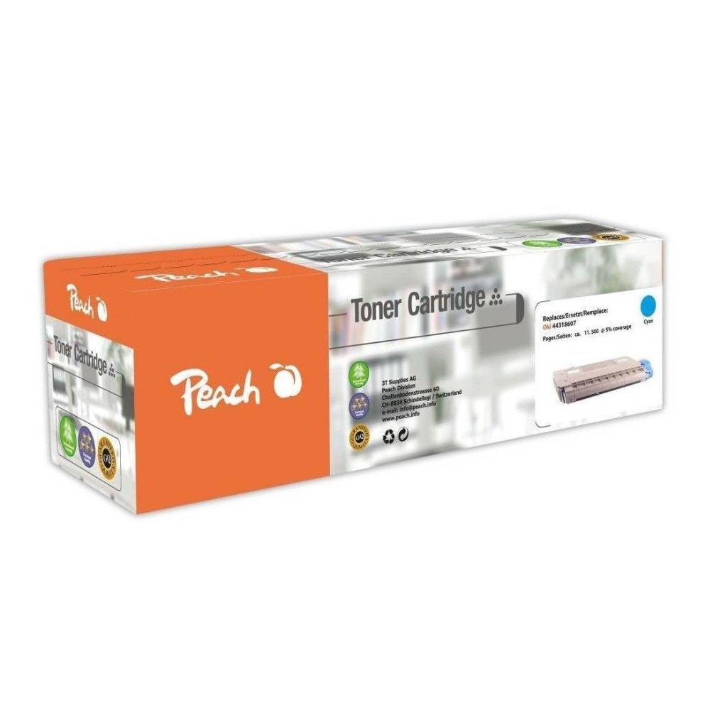 Peach Tonermodul cyan kompatibel zu OKI 44318607