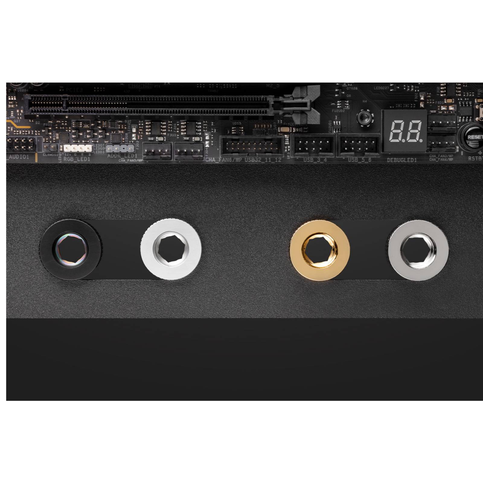 EK Water Blocks EK-Quantum Torque Pass-Through G1/4 - SchwarzEK Water Blocks