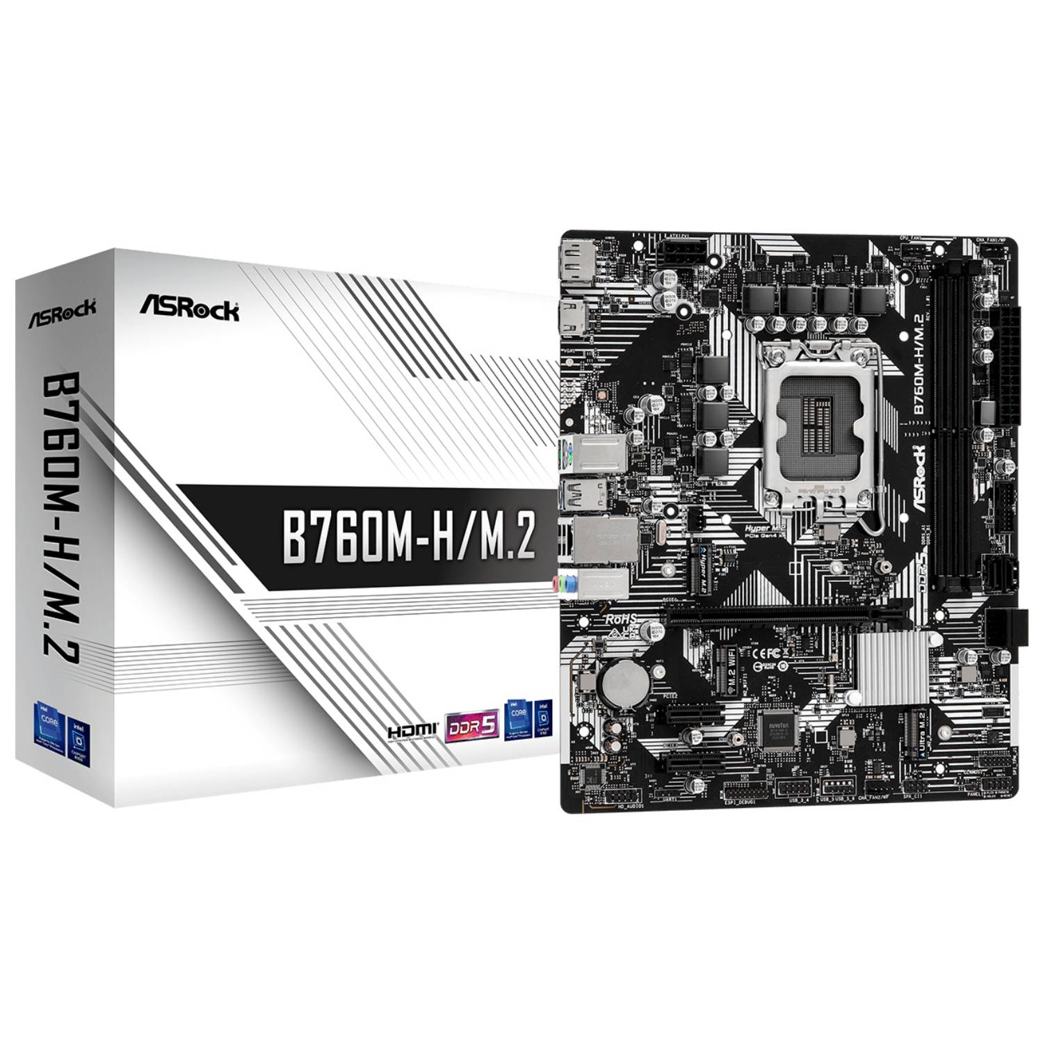 ASRock B760M-HDV/M.2 MainboardChipsatz: Intel® B760 / Prozessorsockel: Sockel