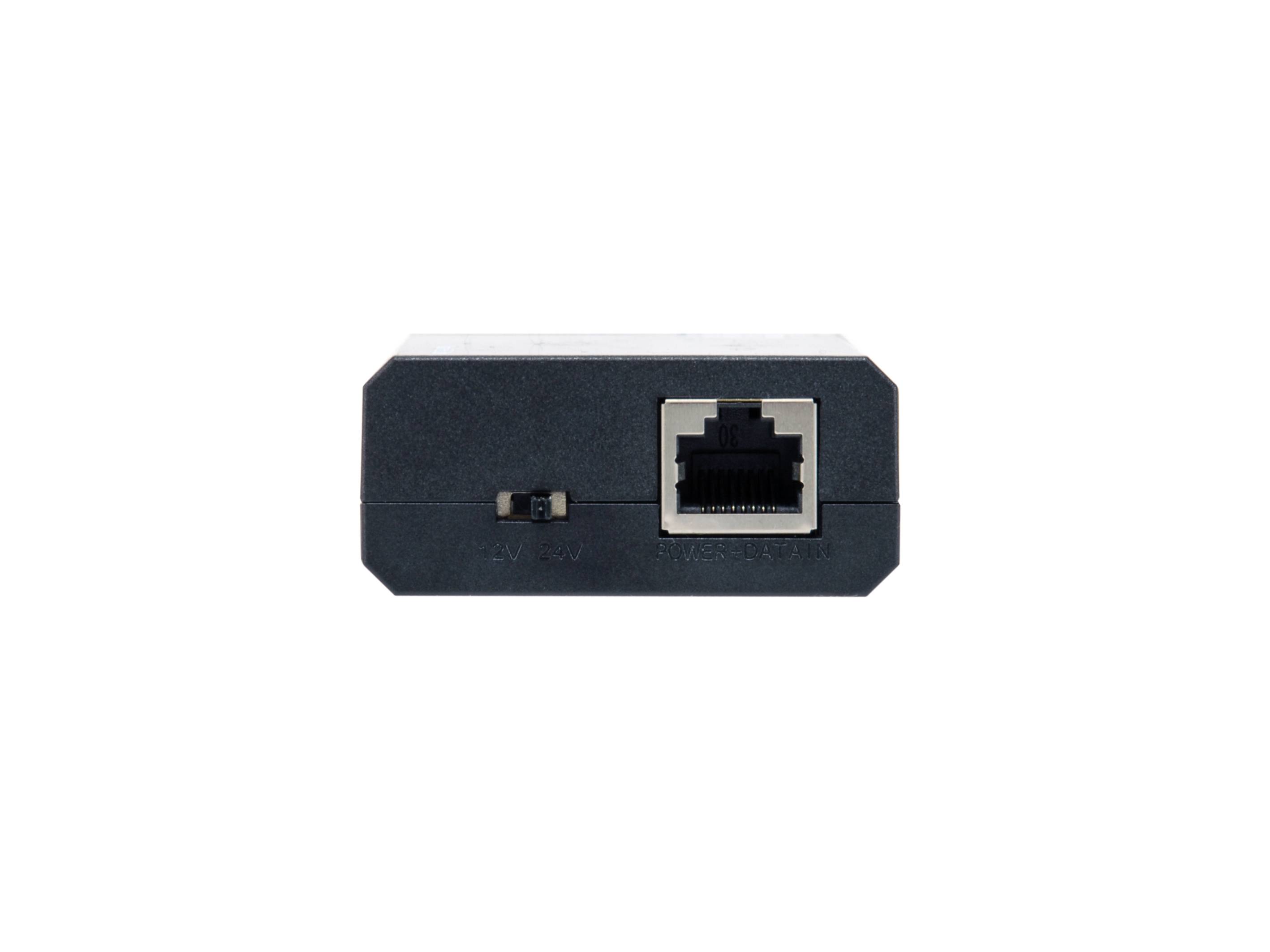 LevelOne Gigabit IEEE802.3bt PoE Splitter - IEEE 802.3af - IEEE 802.3at - IEEE 802.3bt - 10/100/1000Base-T(X) - Schwarz - China - 12V - 24V - 60