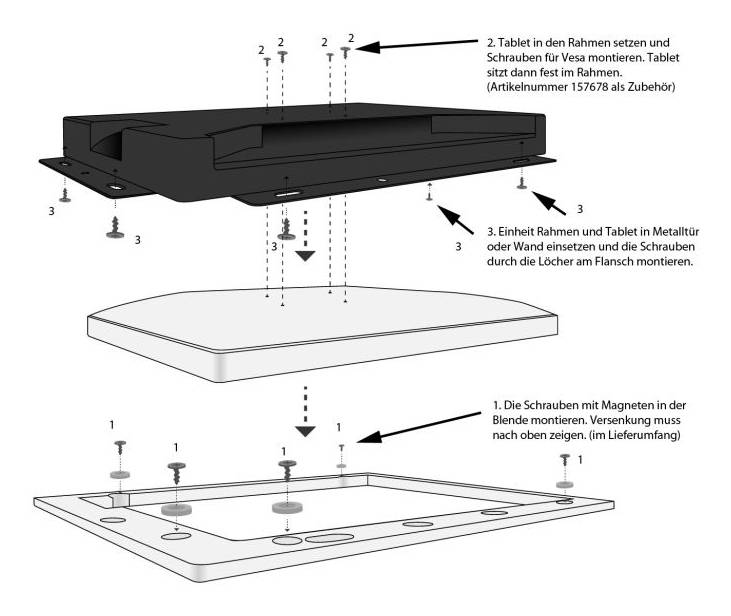 ALLNET Touch Display Tablet 30,50cm (12'') zbh