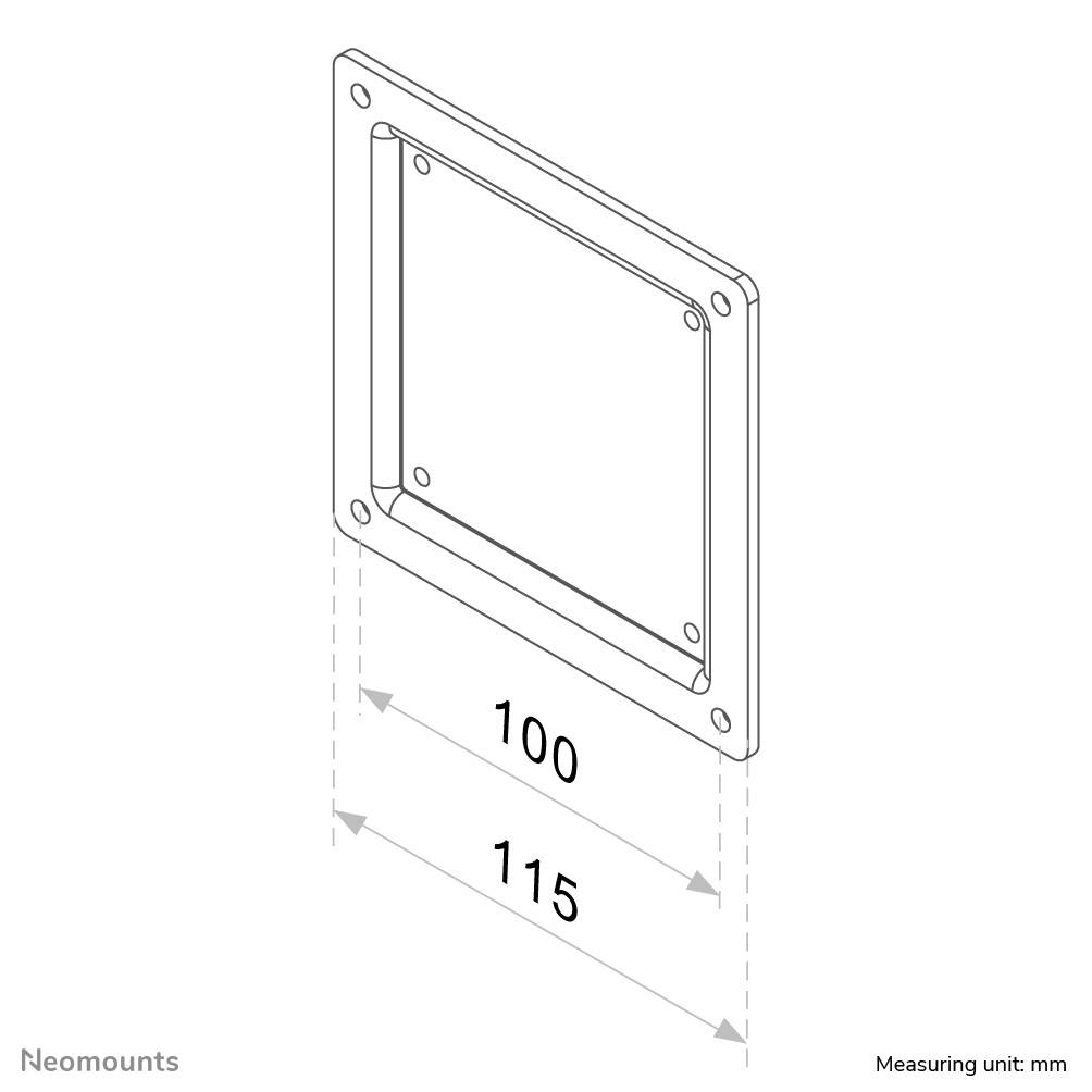 Neomounts VESA-Adapter Passend für Serie (Halter): Universal Schwarz