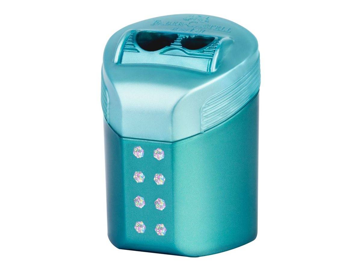 FABER-CASTELL Schreibset GRIP SPARKLE, mintgrün