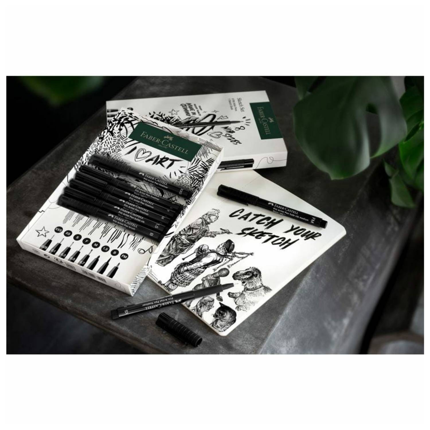 FABER-CASTELL - Set Pitt Artist Pen+ Sketchbook