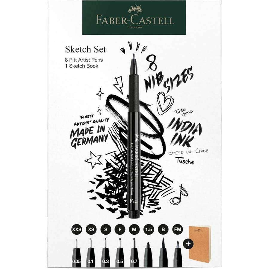 FABER-CASTELL - Set Pitt Artist Pen+ Sketchbook