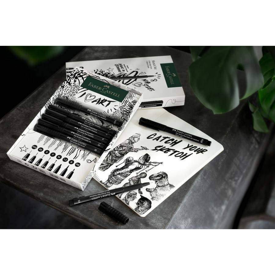FABER-CASTELL - Set Pitt Artist Pen+ Sketchbook