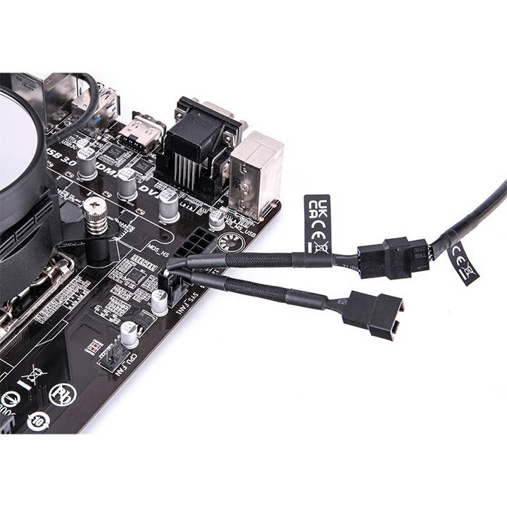 Thermaltake AC-060-CO1OTN-F1, 0,11 m, P4 4-pin, P4 4-pin, Männlich, Weiblich, Gerade