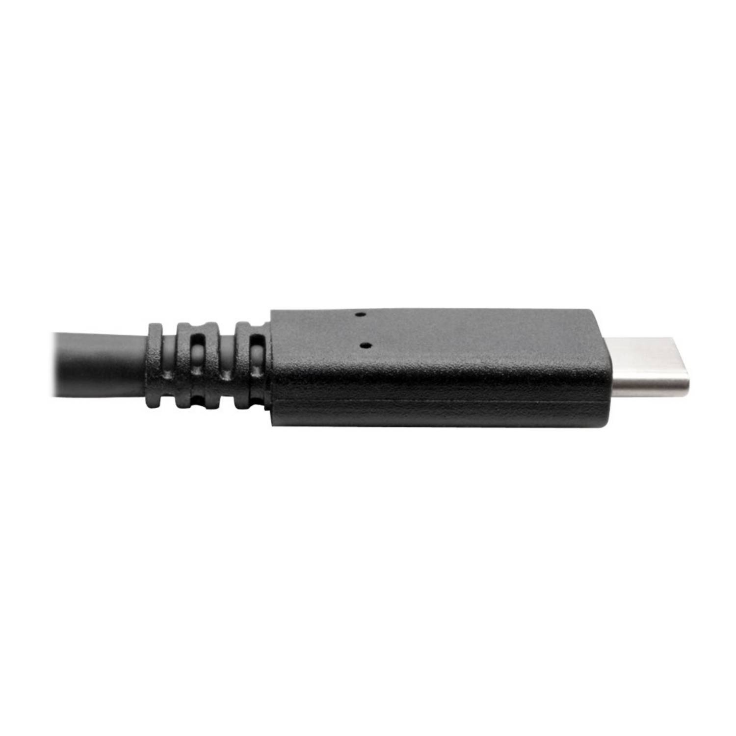 Tripp Lite U420-003-G2-5A USB-C-Kabel (Stecker/Stecker) – USB 3.2 Gen 2 (10 Gbit/s), 5 A (100 W) Nennstrom, Thunderbolt