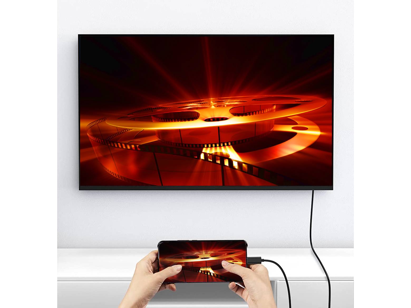 Digital Data Communications Adapterkabel - USB-C männlich zu HDMI männlich - 1 m