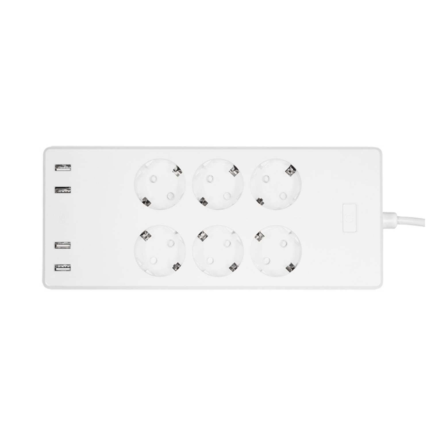 LogiLink Wi-Fi Smart Steckdosenleiste 6-fach (CEE7/3), 4x USB, Tuya kompatibel