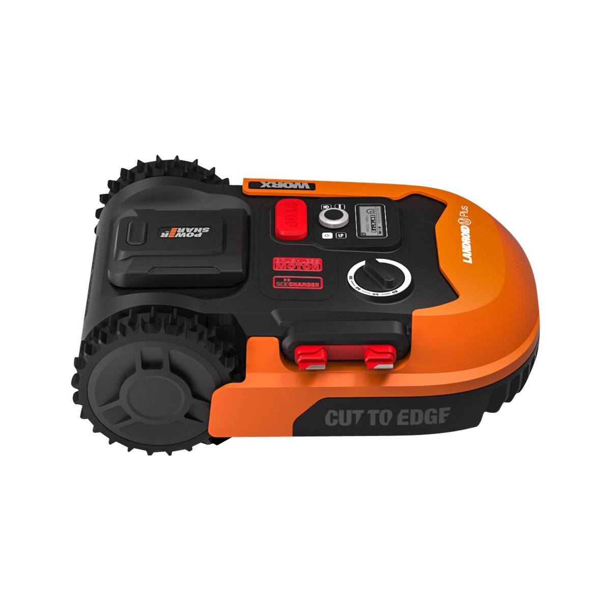 WORX WR167E Rasenmäher Rasenmähroboter Akku Schwarz, Orange