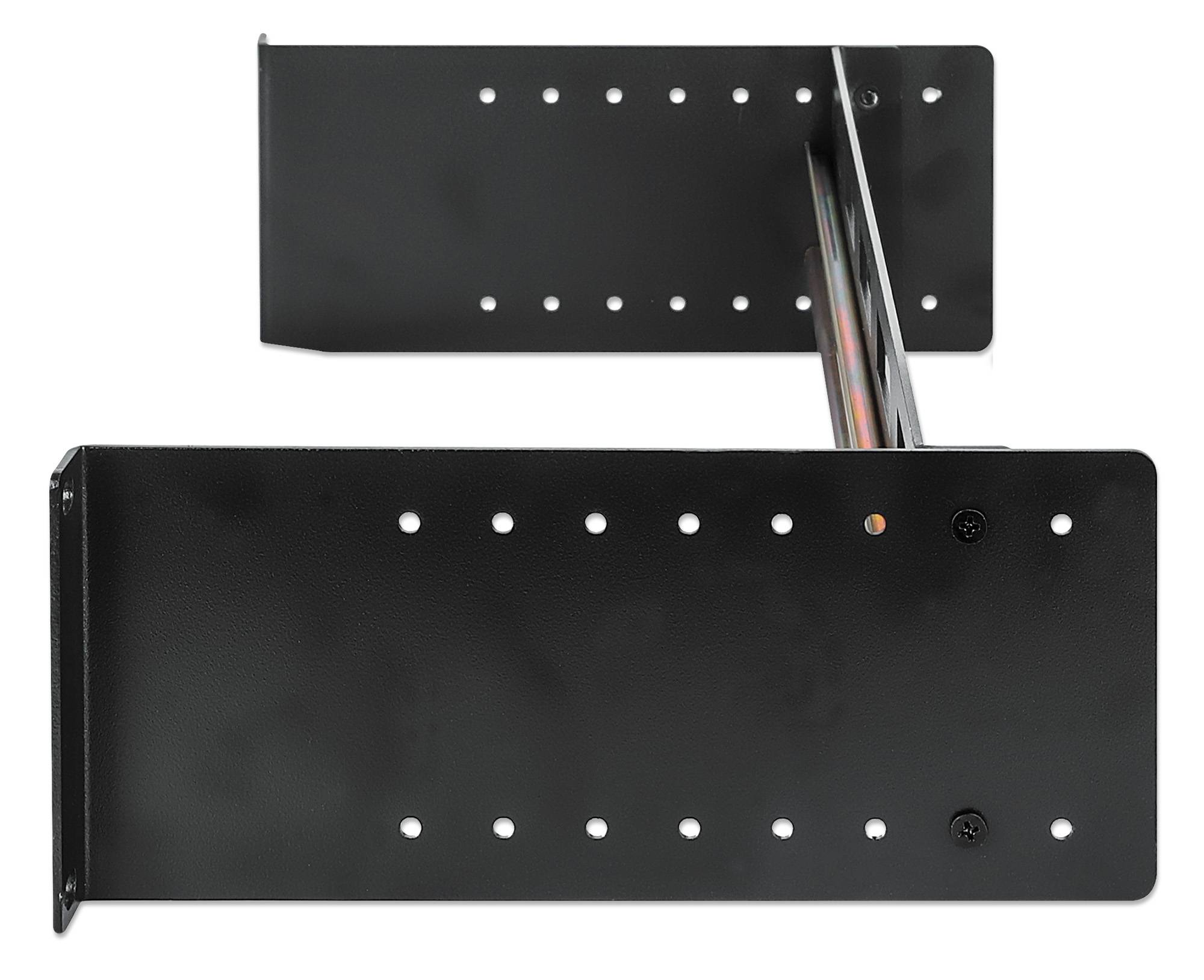 INTELLINET Tiefenverstellbarer 19"DIN-Hutschienenträger 2HE