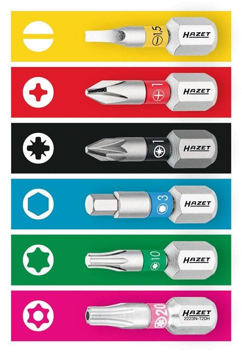 Hazet 2223NSLG-T40/3 Bit-Set C 6.3 1 St.
