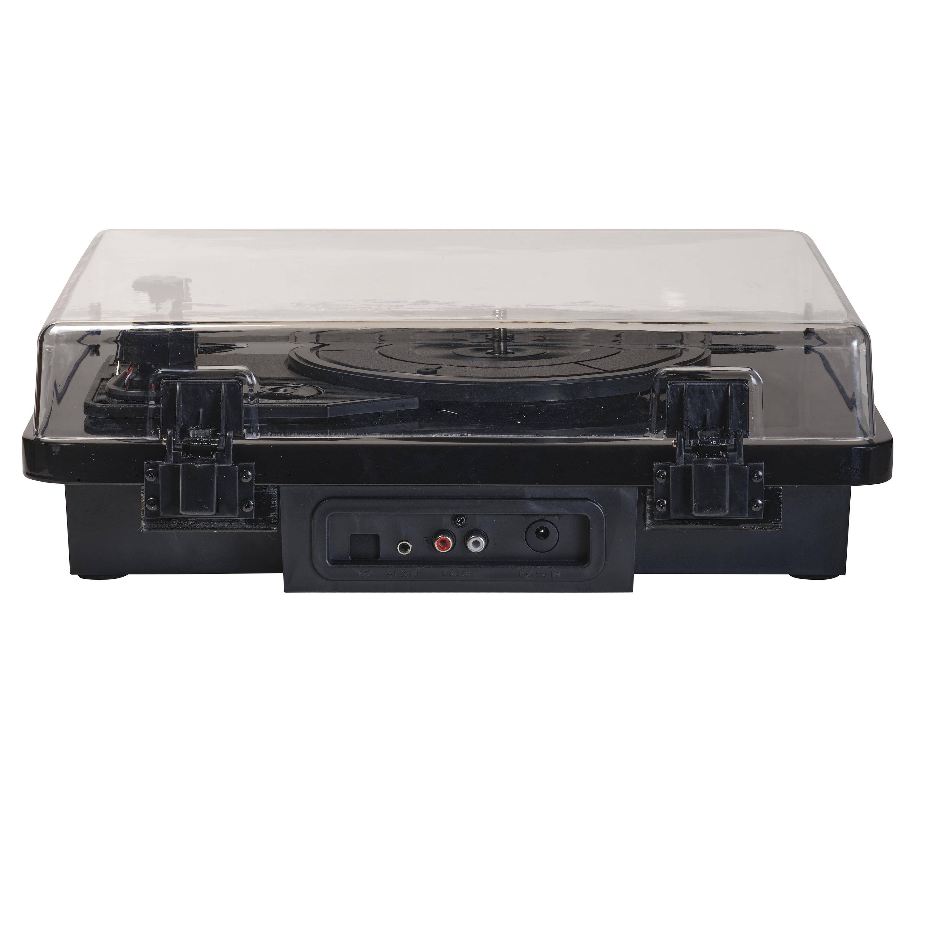 INTER SALES - Denver VPL-230B, Halbautomatisch, Schwarz, Kunststoff, Holz, 33 1/3,45,78 RPM, 33 1/3,45,78 RPM, Drehregle