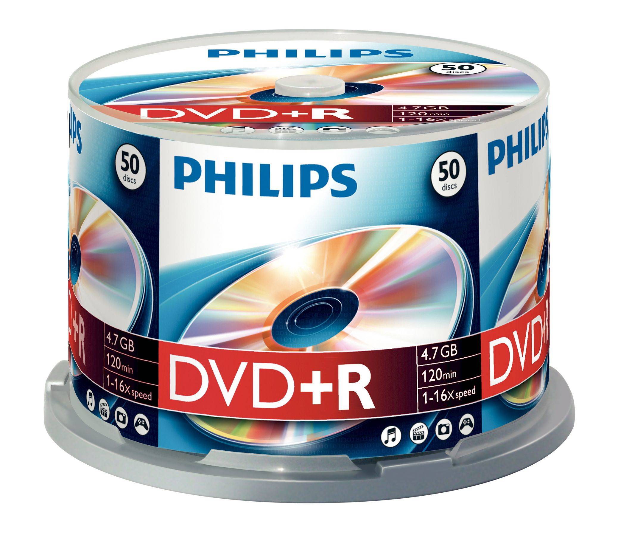 Philips DR4S6B50F - 50 x DVD+R - 4.7 GB (120 Min.)