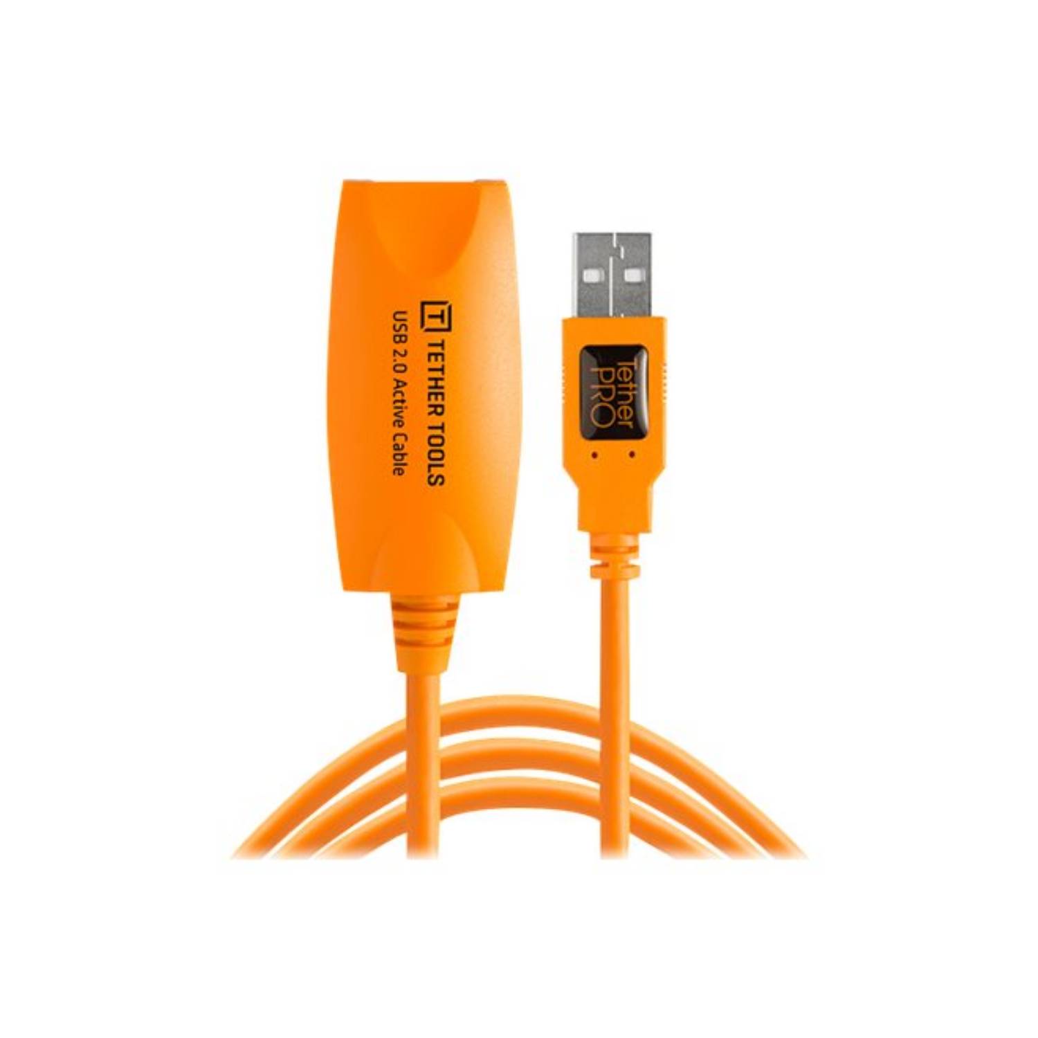 Tether Tools USB-Kabel USB 2.0 USB-A Stecker, USB-A Buchse 5.00 m Orange Aktiv mit Signalverstärkung CU1917
