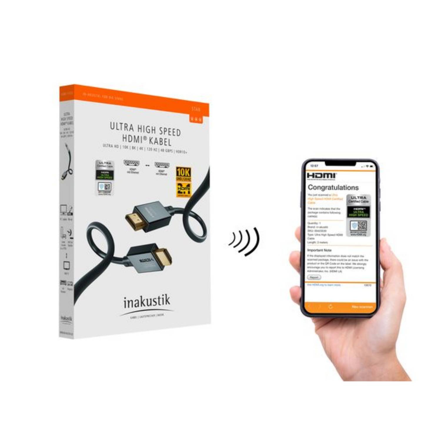 Star - Ultra High Speed - HDMI-Kabel mit Ethernet - HDMI männlich zu HDMI männli