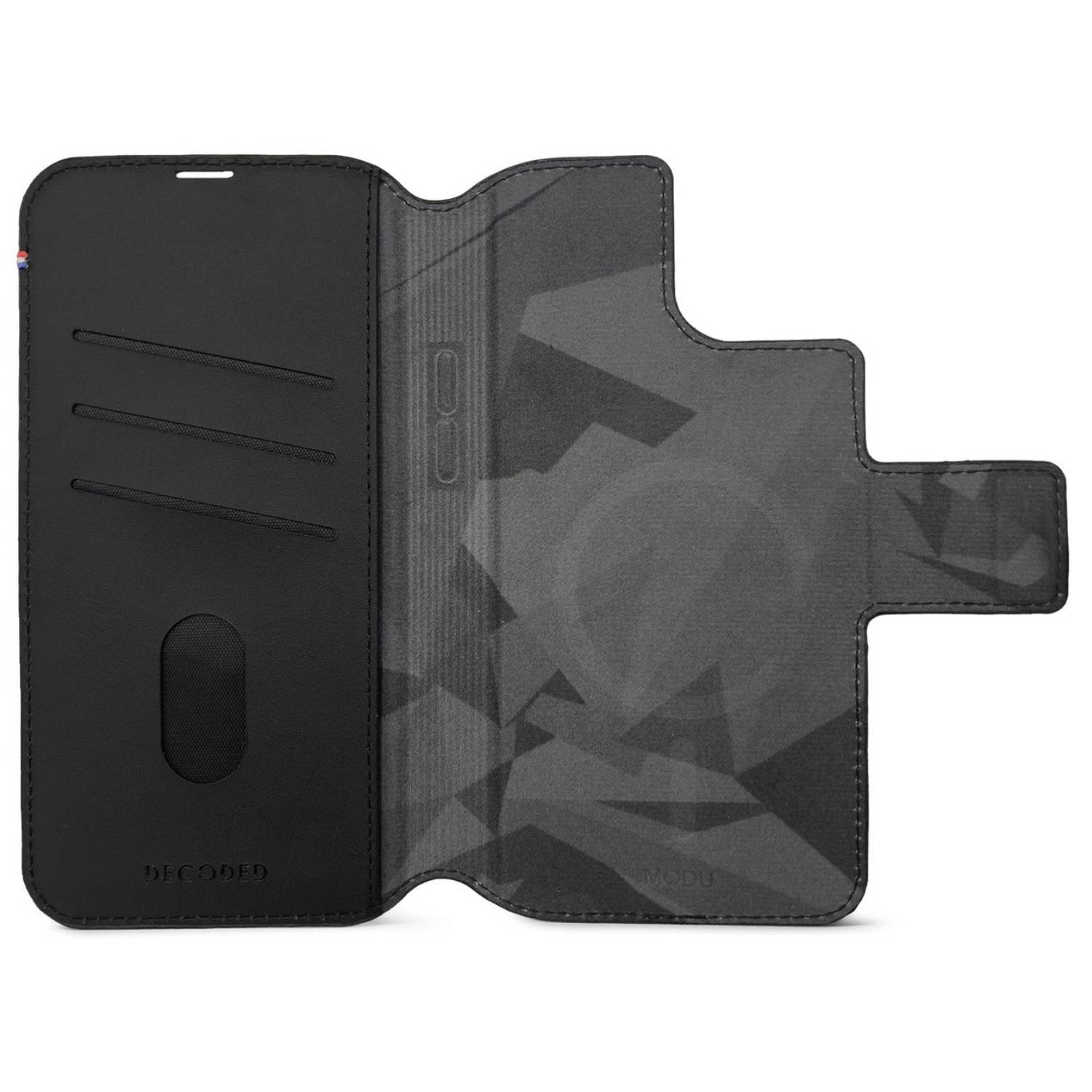 Decoded Leather MagSafe Modu Wallet iPhone 14 Plus Black - 6,69" - Schwarz