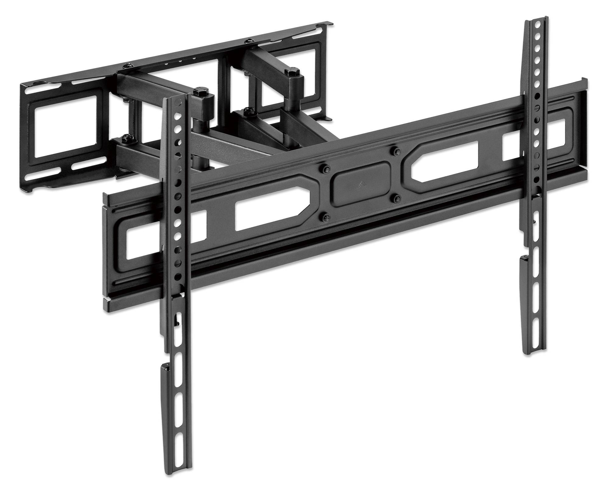 Manhattan TV & Monitor Mount, Wall, Full Motion, 1 screen, Screen Sizes: 37-65", Black, VESA 100x100 to 600x400mm, Max 40kg, LFD, Tilt & Swivel w