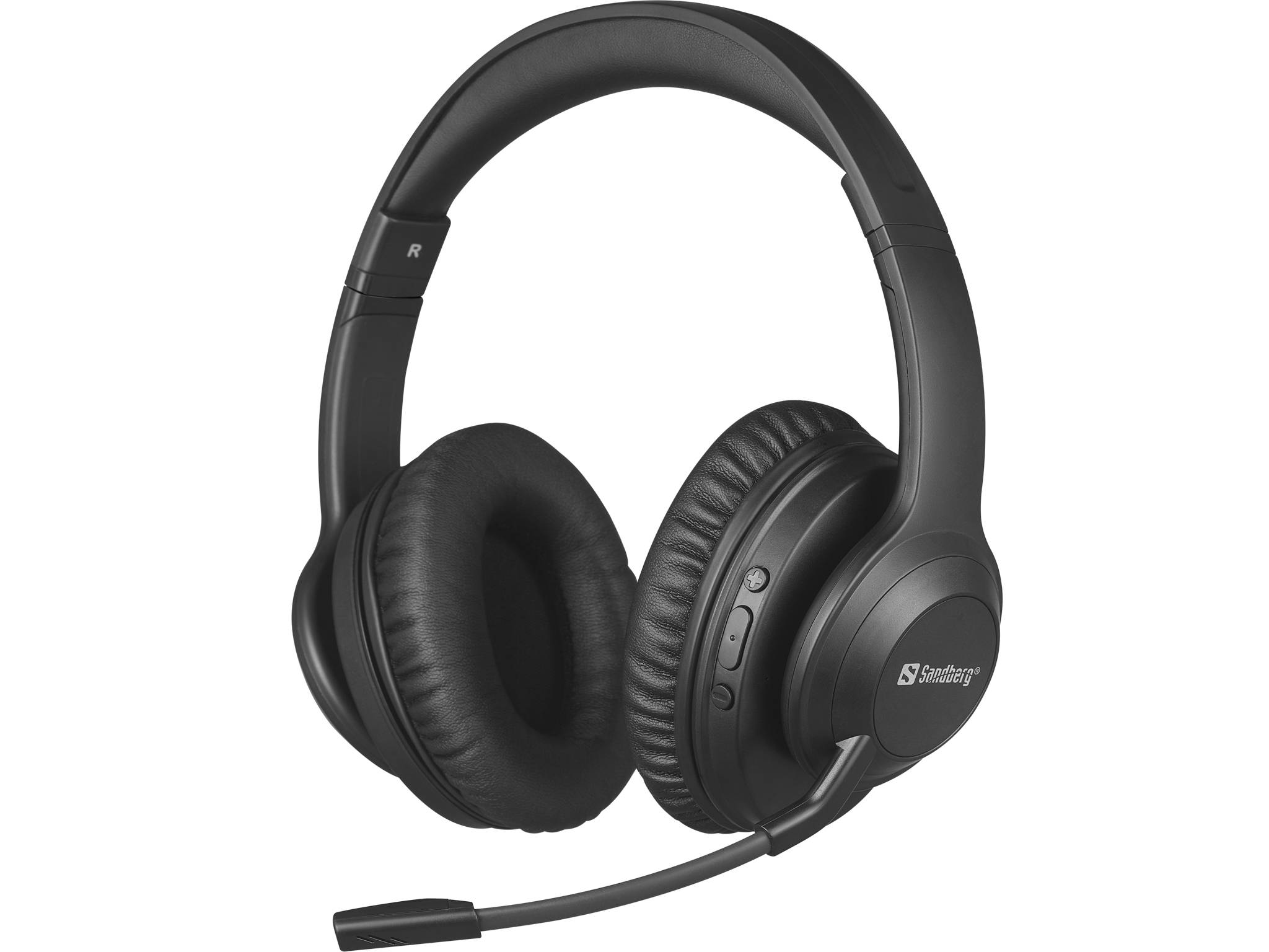 SANDBERG Pro Headset ohrumschließend Bluetooth kabellos kabelgebunden aktive Rauschunterdrückung USB-C