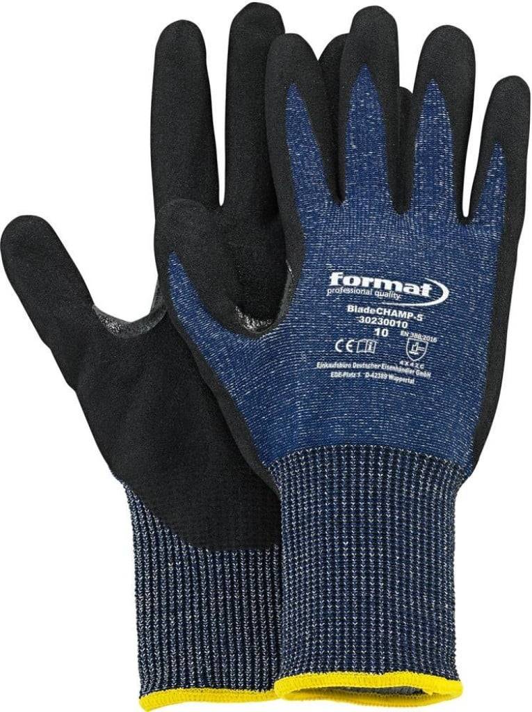 10 Paar FORMAT Schnittschutzhandschuh BladeCHAMP-5 Gr.9 Arbeitshandschuh