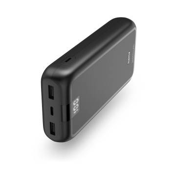 hama 00201710 Power Pack "Performance 20", 20000mAh, 3 Ausgänge: USB-C, 2x USB-A, Anth.