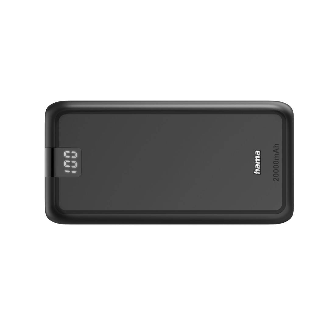 hama 00201710 Power Pack "Performance 20", 20000mAh, 3 Ausgänge: USB-C, 2x USB-A, Anth.