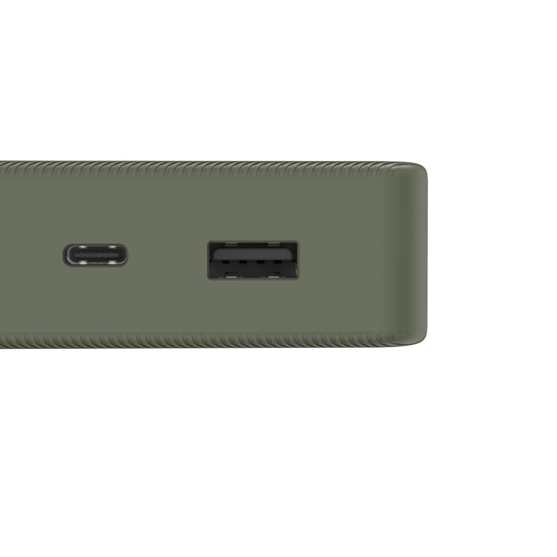Hama Powerbank 20000 mAh Fast Charge LiPo Grün Statusanzeige