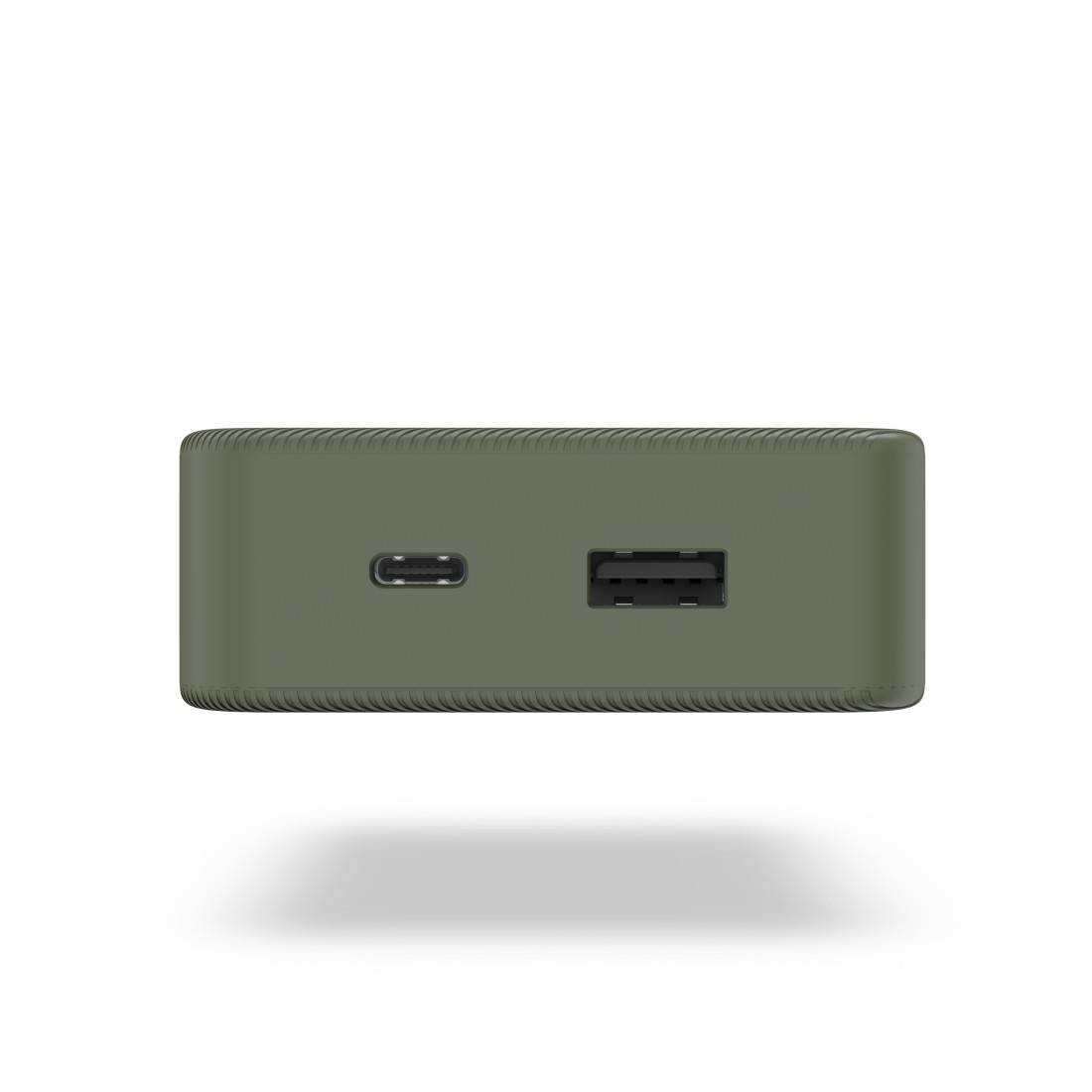 Hama Powerbank 20000 mAh Fast Charge LiPo Grün Statusanzeige