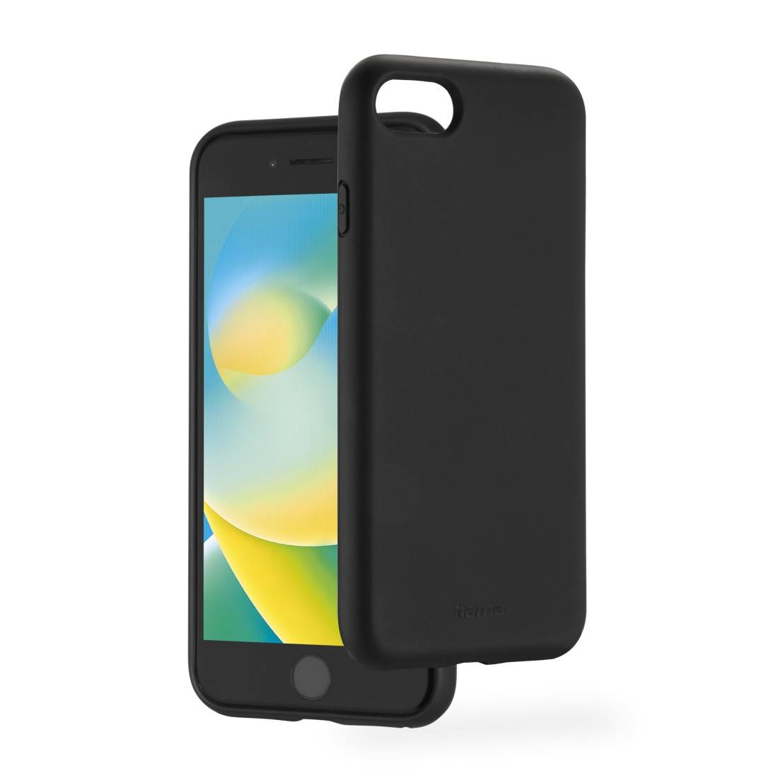 hama 00138192 Handyhülle "Fantastic Feel" für Apple iPhone 7/8/SE 2020/SE 2022, Schwarz