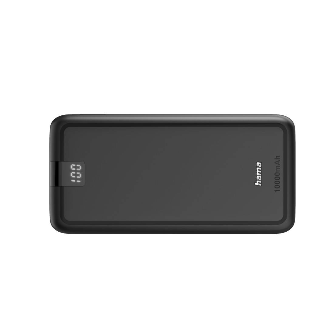 hama 00201709 Power Pack "Performance 10", 10000mAh, 3 Ausgänge: USB-C, 2x USB-A, Anthr.